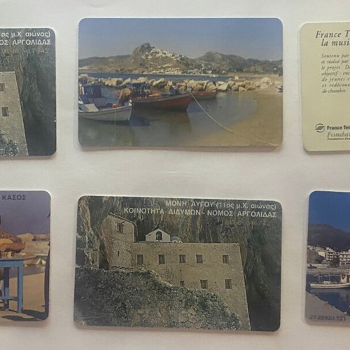 Collectible phone cards like new, pack of 12 euros