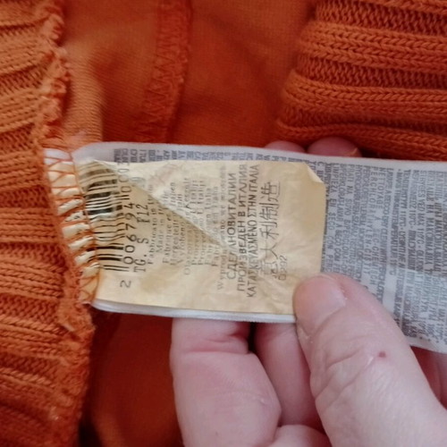 Set Italian skirt and wool bolero jacket like new orange
