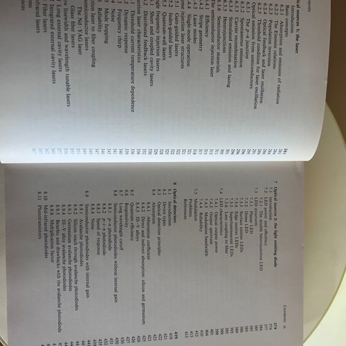 Optical Fiber Communications Principles and Practice Second Edition like new