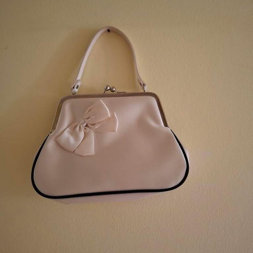 Vintage evening disco clutch purse new, beige