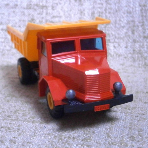 Joy Toy Krupp plastic toy truck, vintage, new in box