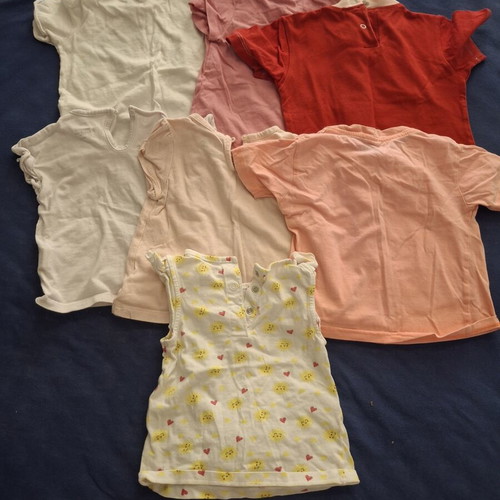 Children's T-shirts pack 6-12 months like new, 7 pieces
