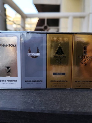 Paco Rabanne μίνι αρώματα καινούργια, σετ 4 τεμαχίων 5 ml