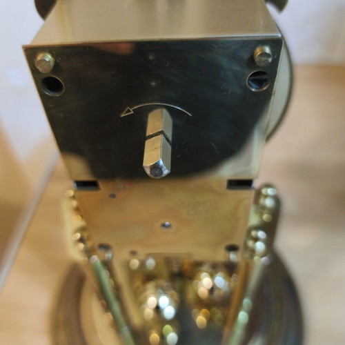 Elgin S. Haller 400-Day Anniversary Torsion Clock Used, Brass with Glass Dome