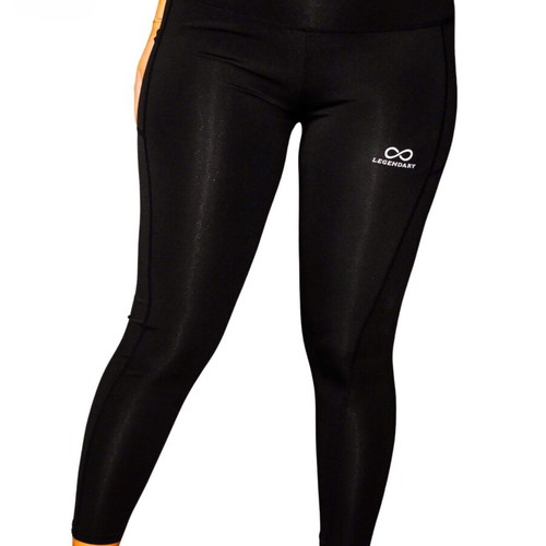 Legendary Yoga Leggings Flexyoga, black, 7/8 length