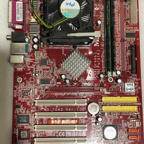 Intel Pentium 4 2.8GHz with MSI PT8 Neo-V motherboard and 1.5 GB RAM used
