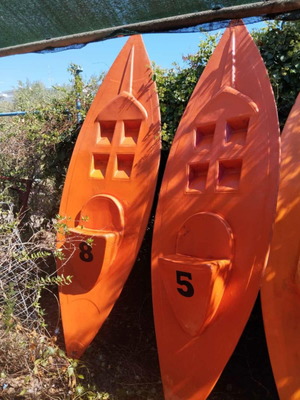 Canoe like new, orange, ideal for water activities