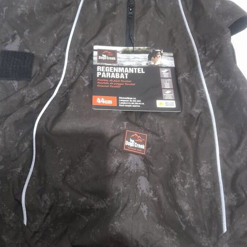 Waterproof dog jacket 44 cm new with tag