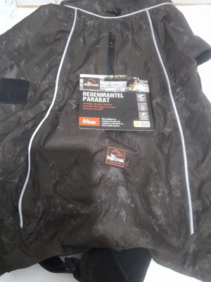 Waterproof dog jacket 44 cm new with tag