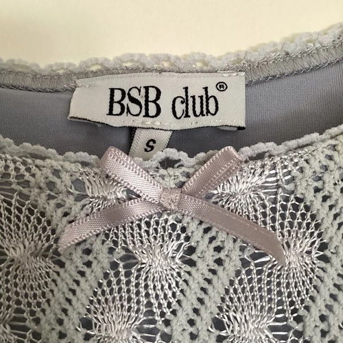 Grey lace dress BSB club used, women's size S