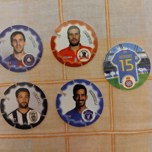 Cheetos Football Tags 2014-2015 Greek Championship and La Liga, new