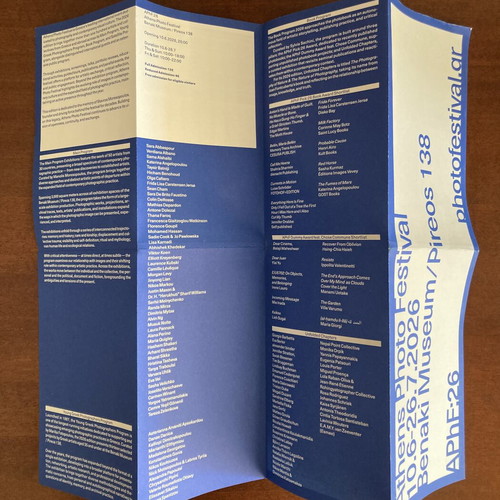 Athens Photo Festival 2026 exhibition programme brochure