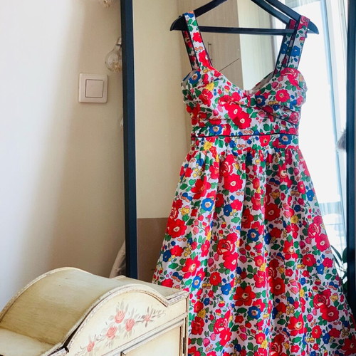 Karavan floral dress used, rare vintage collection, size S