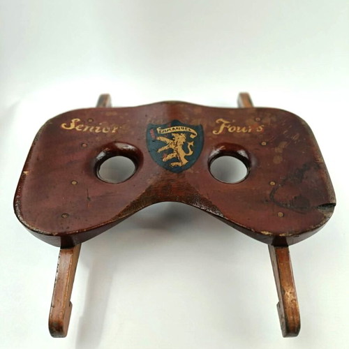 Antique rowing seat used, Emmanuel College Cambridge, late 19th century
