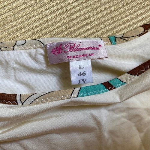 Blumarine bikini used, size large, white and turquoise