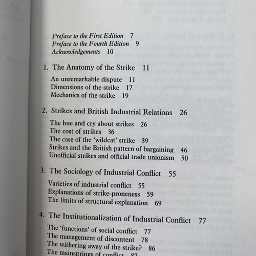 Strikes book by Richard Hyman, Fourth Edition
