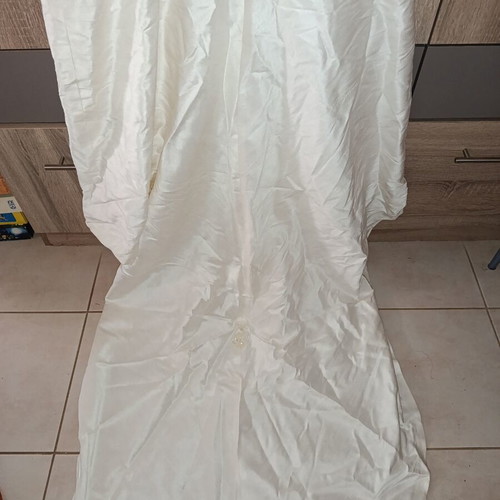 Wedding dress handmade, like new, ivory mermaid with pearl bust