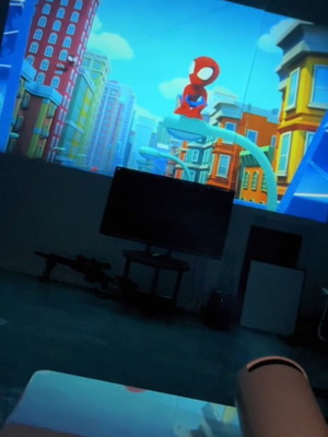 PocketBeam Smart 180° Projector with 100-inch screen