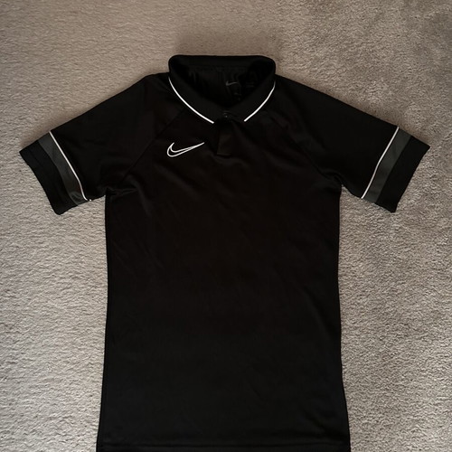 Nike Dri-FIT Academy 21 Polo shirt black and white, size S