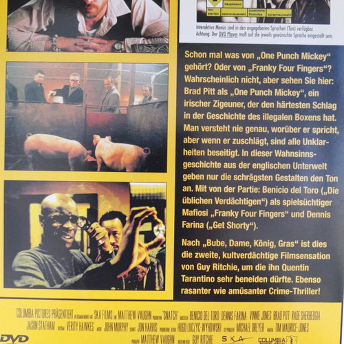Snatch DVD used with subtitles