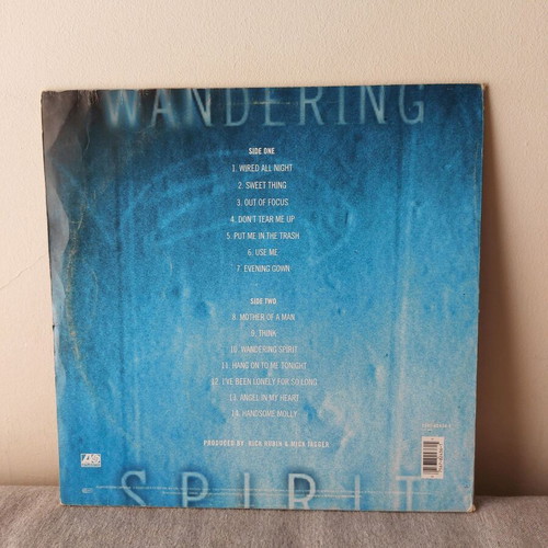 Mick Jagger Wandering Spirit vinyl record used, rock
