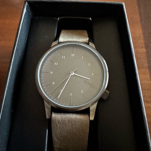 Komono Winston wristwatch men's new, gray