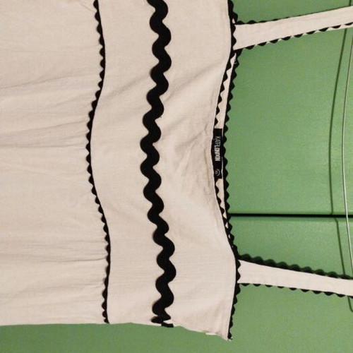 Kate London dress cream crinkled cotton new, size XL