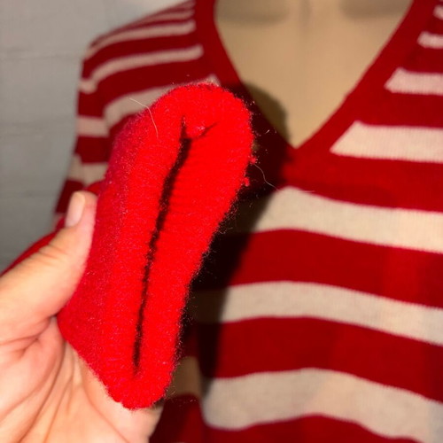Marks & Spencer sweater like new, white and red, size M