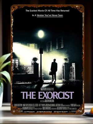 The Exorcist Metal Wall Sign Classic Horror Movie 20x30cm New