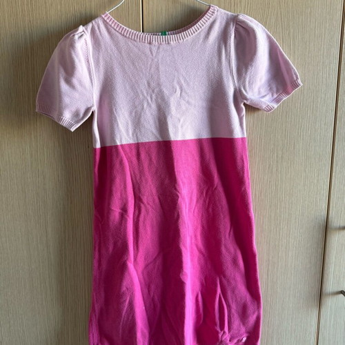 Benetton girls' dress like new, 152 cm, 10-11 years, pink