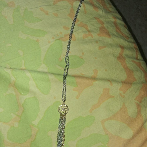 Lady Remington bicolor long women's necklace with mandala design