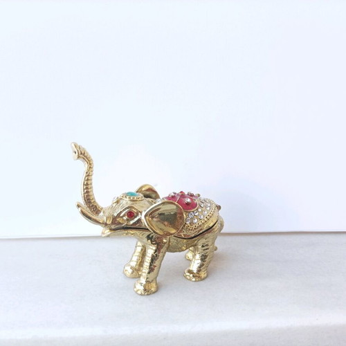 Decorative metal elephant figurine like new
