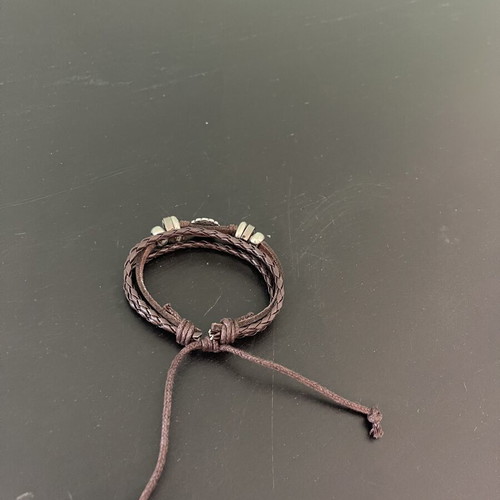 Leather bracelet, brown