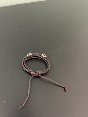 Leather bracelet, brown