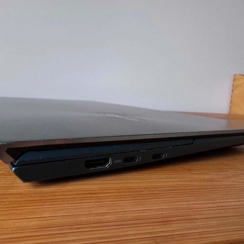 Asus ZenBook DUO UX482EAR laptop used with ScreenPad Plus dual touchscreen