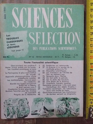Collectible French printed materials used, set of 4 items