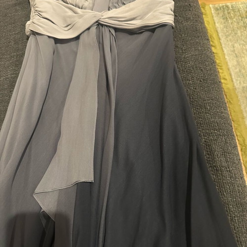 BCBG Max Azria Silk Ombré Maxi Cocktail Dress like new with carrying case