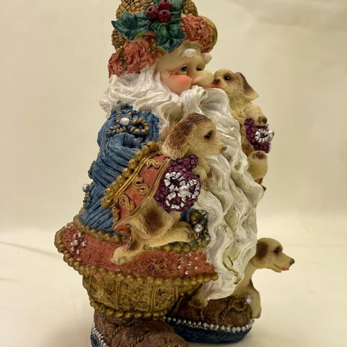 Santa Claus polyresin vintage 1980, height 25 cm, new