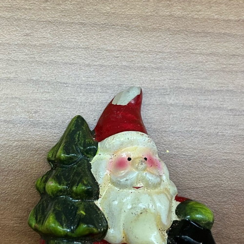 Santa Claus Christmas decoration set with bells and berries