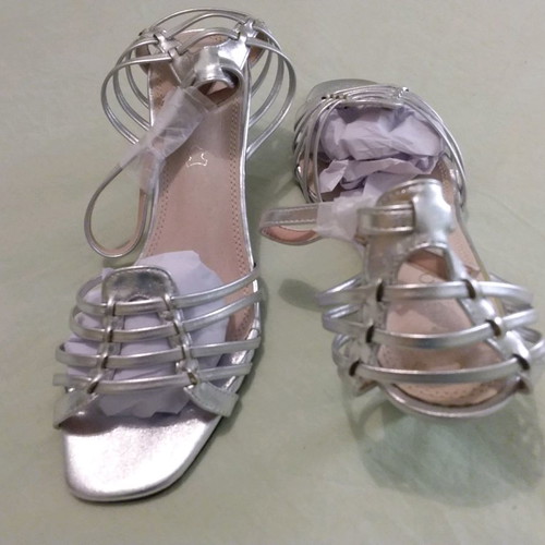 Migato sandals new, size 37, silver, 5 cm heel