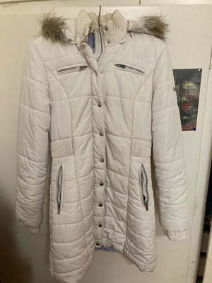 Toi&Moi cream jacket used, long, size small