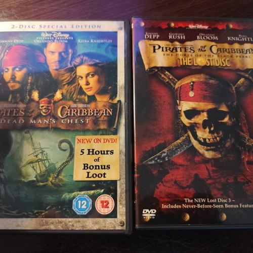 DVD Pirates of the Caribbean The Curse of the Black Pearl used, special edition, 3 disc set
