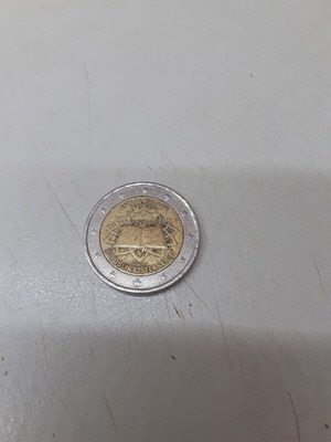 2 Euro Coin used, 2007 Republik Österreich Vertrag von Rom 50 Jahre
