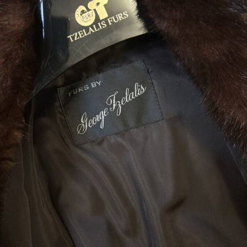 Brown Long Mink Fur Tzelalis Like New