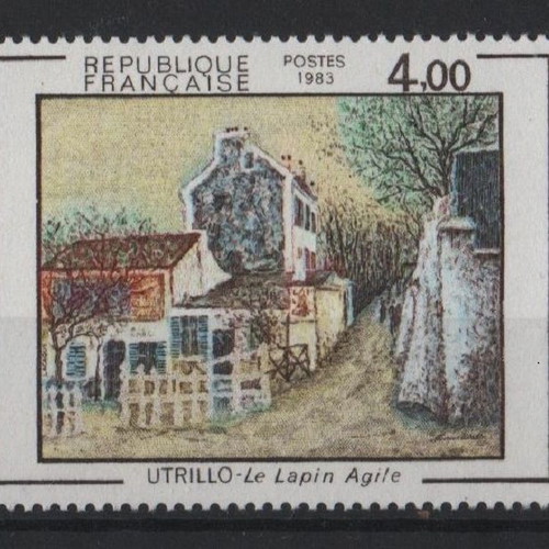 Maurice Utrillo Le Lapin Agile stamp new, complete set 1983 France