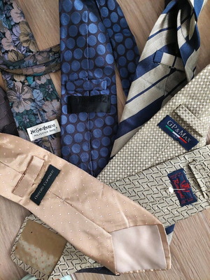 Копринени вратовръзки от известни марки, YSL, OXFORD, GP&MAX, като нови