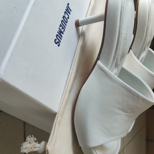Jacquemus sandals mules white leather size 37 new