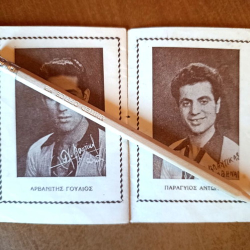 Booklet with AEK players portraits 1950s used