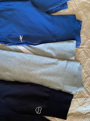 Nike leggings set like new, size XS, black and blue