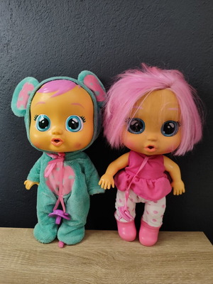 Crybabies dolls 30 cm used, set of two, large size